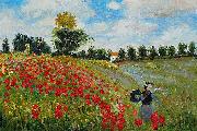 Claude Monet Poppy Field in Argenteuil painting